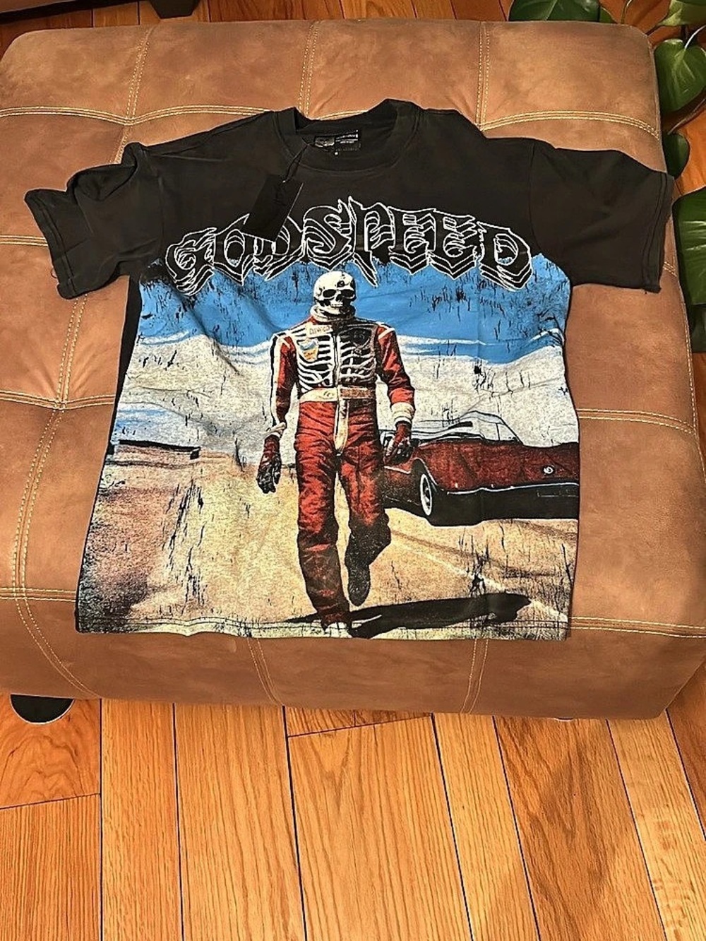 33 of 555 Graphic Short Sleeve Tee in Black & Red NWT
